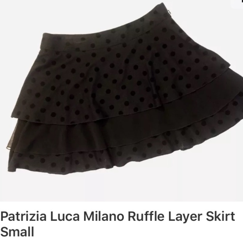 Patrizia Luca Milano Ruffle Tiered Skirt Small